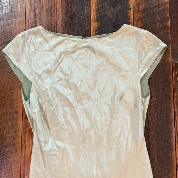 Reformation Niamh Silk Maxi Dress Green 12 NWT - Picture 4 of 12